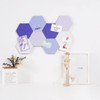 LAJAR 8 Pcs Hexagon Felt Bulletin Board Tiles, Self Adhesive