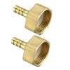 sourcing map Brass Barb Hose Fitting Connector Adapter, 8mm Barb
