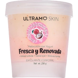 Exfoliante, exfoliante corporal, humectante para cuerpo, rostro, manos y pies, nutre la piel, limpia profundamente, reduce imperfecciones, deja la piel suave y sedosa, libre de sulfatos (Melocoton con Yogurt)