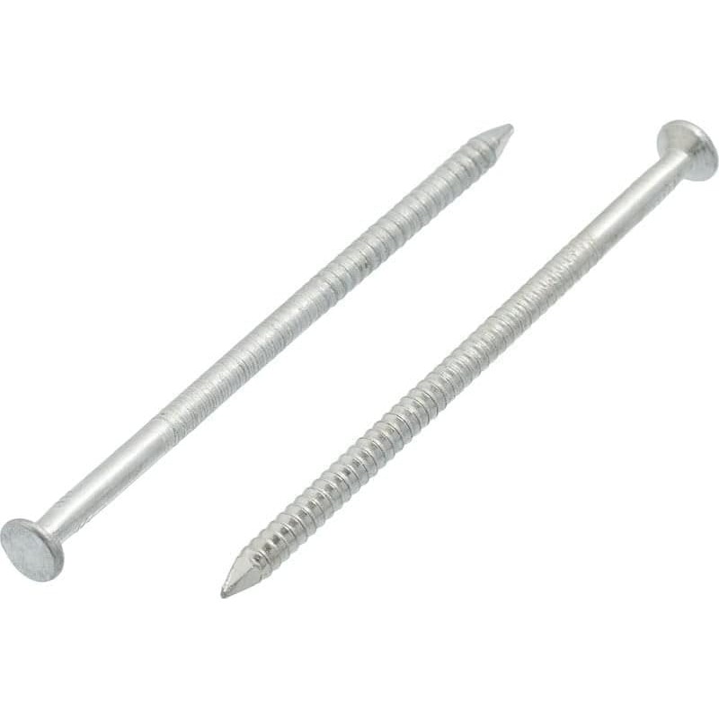 4mm x 100mm Ring Shank Steel Nails Galvanised (Pack of