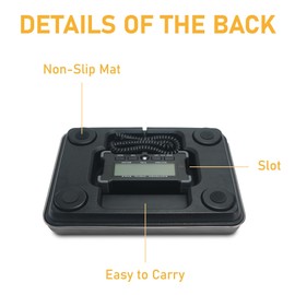 Charmline 440lbs x 0.2oz High Accuracy Digital Postal Scale with Hold, Count and Tare Function, Shipping Scale for Packages/Postage/Luggage/Small Business, Battery and AC Adapter Powered