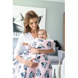 Chiqui Mundo Cobertor Ligero Cunero Ultra Suave Calientito Minnie Mouse