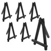 Cionyce 6 Pcs Mini Wood Display Easel, Black Small Wood