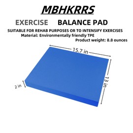 MBHKRRS Balance Pad – Stability Trainer for Balance, Stretching, Physical Therapy, Exercise, Mobility, Rehabilitation and Core Training Non-Slip Closed Cell Foam Premium Balance Pad Knee Pad (blue)