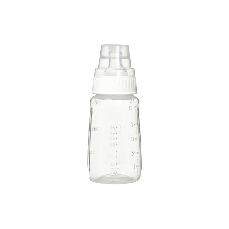 NUK Gerber First Essentials Clear View Silicone Bottle, Slow Flow,