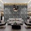 STICKGOO Diamond 3D Wall Panels, Brushed Silver Decorative Wall Covering