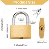 Kenning 16 Pcs Solid Keyed Alike Padlocks 0.98" Solid Brass
