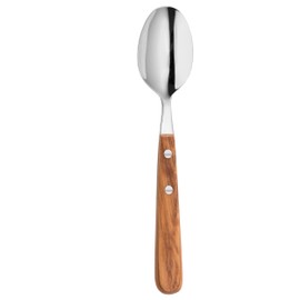 Schwertkrone Soup Spoon Olive Wood Spoon Olive Wood 18/10 Stainless Steel