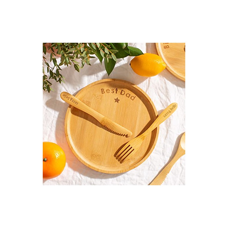 Sass & Belle Best Dad Bamboo Plate