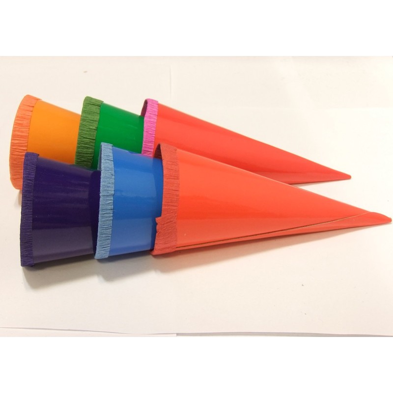 18 (3x 6pcs) Decorative School Cone, Decorative Bags, 12 cm