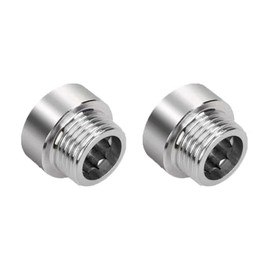 2Pcs Shower Head Extension Arm, Stainless Steel Shower Head Extender Adjustable Male to Female Nipple Pipe Fitting Extension for Outdoor/Faucet/Industrial (10mm)