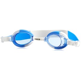 Beco Baby Carrier Unisex Youth Halifax Children's Swimming Goggles, White/Blue, One Size