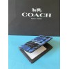 Coach NWT Coach ID Card Wallet With Plaid Print Cn412