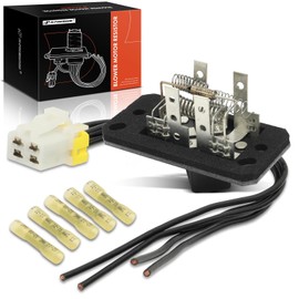 A-Premium HVAC Blower Motor Resistor with Wire Harness Kit Compatible with Ford & Mercury Vehicles - Taurus 1996-2005, Sable 1996-2005 - Replace# F6DZ19A706AA
