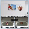 Sublimation Photo Car Visor Clip