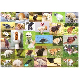 Pooping Dogs - Rompecabezas de 2 a 1000 piezas para adultos - Divertido regalo para amantes de los perros y dueños de cachorros broma