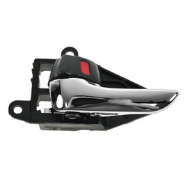 TRQ Left Interior Door Handle Chrome Drivers Side Compatible with 2000-2005 Toyota Celica