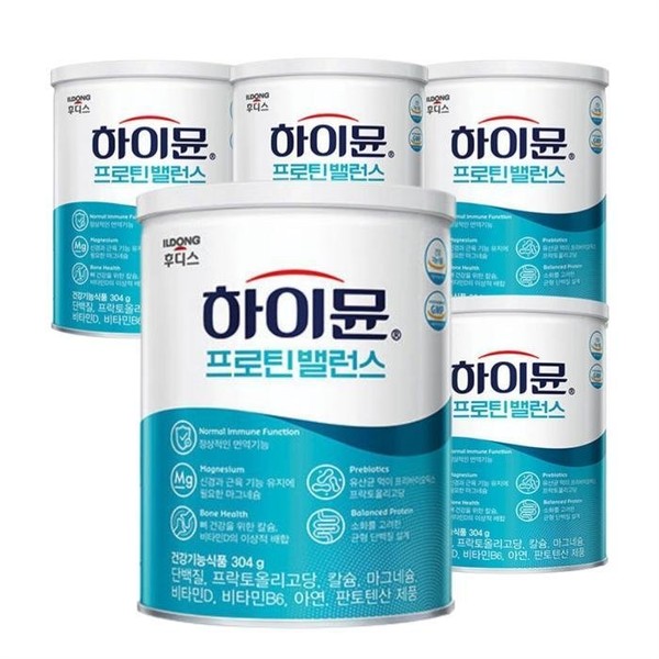 [Ildong Hoodis] Hymune Protein Balance Goat Milk Protein 304g 5 cans SJ / [일동후디스] 하이뮨 프로틴밸런스 산양유단백질 304g 5통 SJ