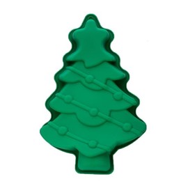 Christmas Tree Silicone Mold, Christmas Chocolate Molds, Candy Making Supplies for Baking, Cookies, Pudding, Jelly, Dog Biscuit, Candle