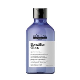 L'Oréal Professionnel Paris Blondifier Shampoo | Shampoo restaurador | Mejora el brillo y combate los tonos amarillos | Para cabello rubio y/o con decoloración | Con tecnología de polifenoles de Acaí |Para todo tipo de cabello | 300ml