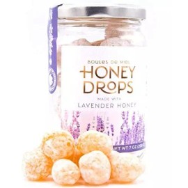Gourmanity Honey Drops Made With Lavender Honey, 7 oz Jar, Lavender Honey Drops