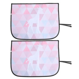 iplusmile 2pcs Car Window Sunshade Blackout Privacy Cover Magnetic Side Window Shade