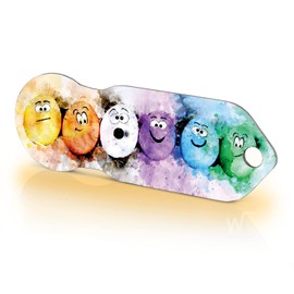 Einkaufswagenlöser ® Crazy Eggs / Shopping Trolley Opener - Includes 1 Year Key Finding Service/Shopping Trolley Token Removable/Pull Out Shopping Token/Metal Keyring / 1 Piece