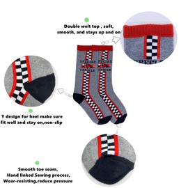 Czofnjesi Boys Knee High Tube Socks Colorful Stars Comfort Cotton Stockings Socks 8 Pair