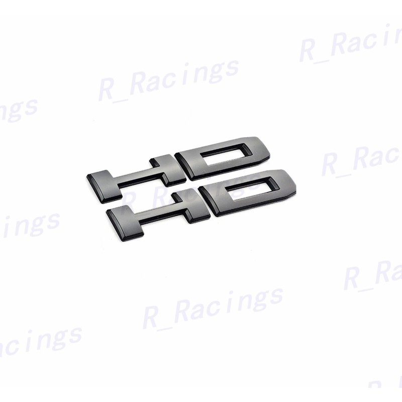 Auto 3PCS OVERLAY Matte Black SIERRA HD Emblems Fit 2024+