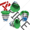 APIELE 19MM Mushroom Head Push Button Switch Momentary Push Button