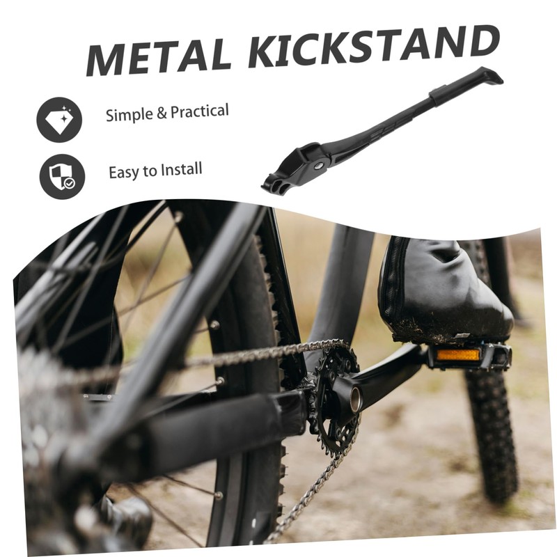 ORFOFE Adjustable Aluminum Alloy Bike Kickstand for Mountain Bikes Easy