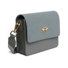 Alice Wheeler Vegan Leather Mini High-bury Crossbody Bag Bee (Slate)