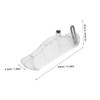 TEHAUX Table Saw Dust Hood Transparent Protective Shield for Woodworking