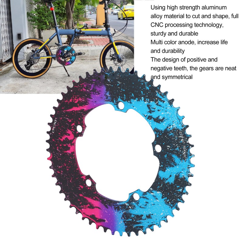 BOLANY Bicycle Chainring 56T BCD130 Chain Ring Positive Negative Tooth