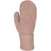 styleBREAKER 09010046 Women's Winter Knitted Mittens Plain with Patterned Waistband