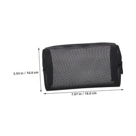 Healeved 4pcs Mesh Makeup Bags Set Nylon Organizer Pouches for Toiletries Cosmetics Portable Travel Accessories for Home and Office Use Effortless Visibility Easy Cleaning