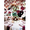 Graduation Decorations Maroon 2025/Maroon White Graduation Party Decorations Maroon Silver