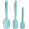 Silicone Spatula 3-piece Set, Ergonomic Handle High Heat-Resistant Spatulas, Non-stick