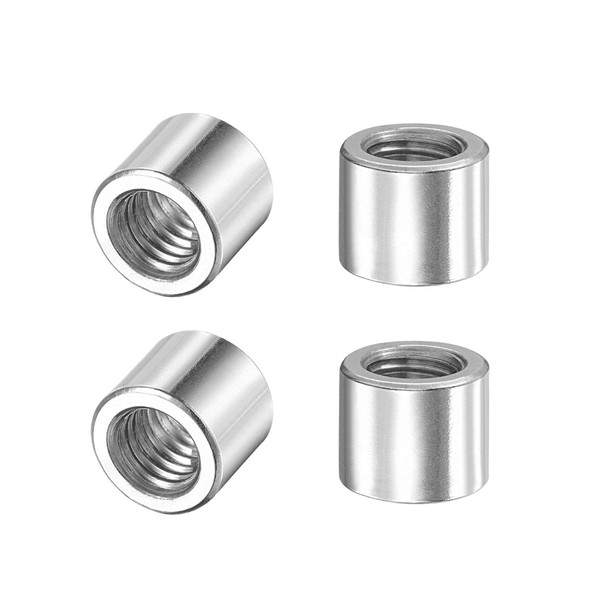 uxcell Round Weld Nut 201 Stainless Steel Silver Tone Socket