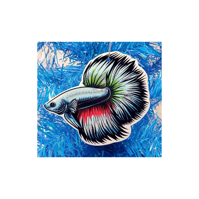 Beta Fish Christmas Ornament (B25)