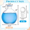Acshio 8 Pack Spherical Glass Bottles, 8 Oz Round Bottle