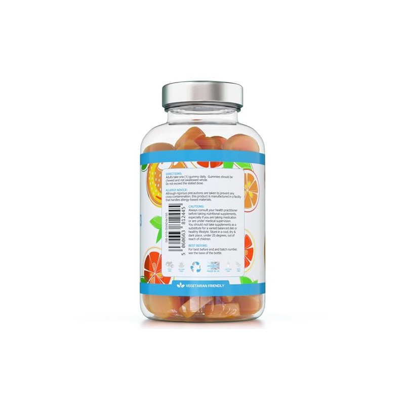 Vitamin D3 Gummies 4000IU, 100µg - 150 Natural Orange Flavour