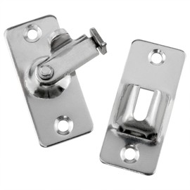 Lovelysp 90 Degree Right Angle Door Lock Stainless Steel Safety Angle Locking Latch Sliding Screen Door Latch Sliding Door Lock with Mounting Screws -2PCS