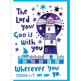 Christian greeting cards with Scripture, 9 cards and envelopes in this pack of thinking of you cards religious, blank inside, hand drawn by British artist Jacqui Grace (Multicolored / CH4000)