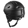 Black Crevice Adult Ski Helmet Stripe, Matt Black/White, S