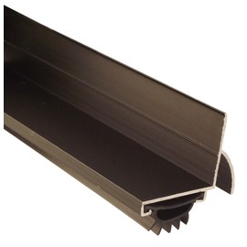 Pemko 085590 210DV48 Door Shoe, Dark Bronze Finish with Black Eco-V Insert, 2" Width, 48" Length, Dark Bronze