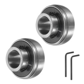 sourcing map 2pcs UC204-12 Pillow Block Bearings 3/4" Bore Bearing Units Chrome Steel (GCR15) Flange Mounted Bearing Housing with Wrench