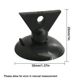 TopHomer Black 35 mm, Pack of 4 GU10 Removal Tool with Suction Cups, Bulb Replacement and Changer Kit, Strong Suction Safety Sucker for Mini Track Lights, High Ceilings