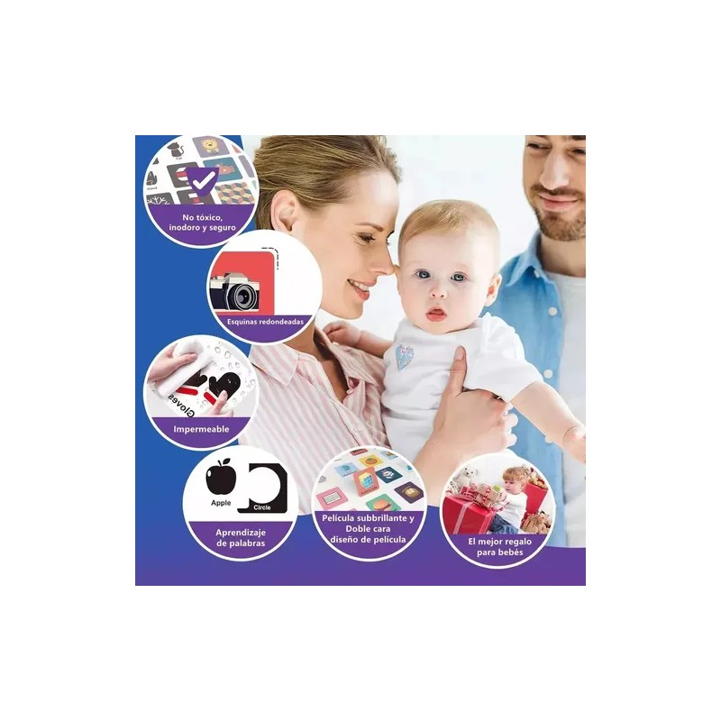 Tarjetas Montessori De Estimulación Visual Para Bebés 80 Niñ