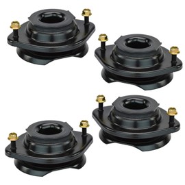 TRQ Front & Rear Upper Strut Mount Set Compatible with 1990-1997 Mazda Miata